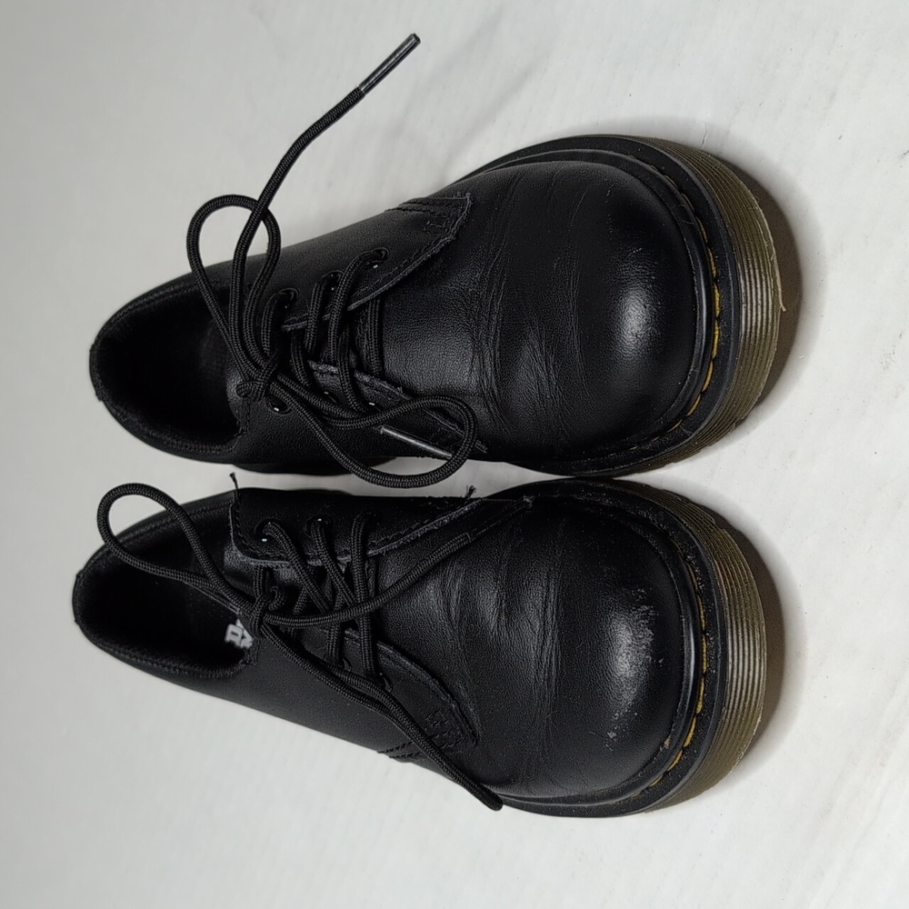 Dr. Marten Kids 1461 Lace Up Loafers Black.